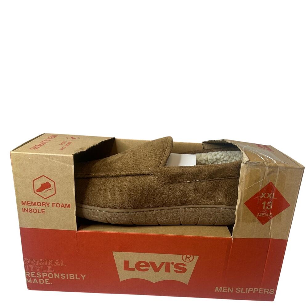 Levi's Mens sz xxl 13 Fields 2 Microsuede Venetian slippers NWT